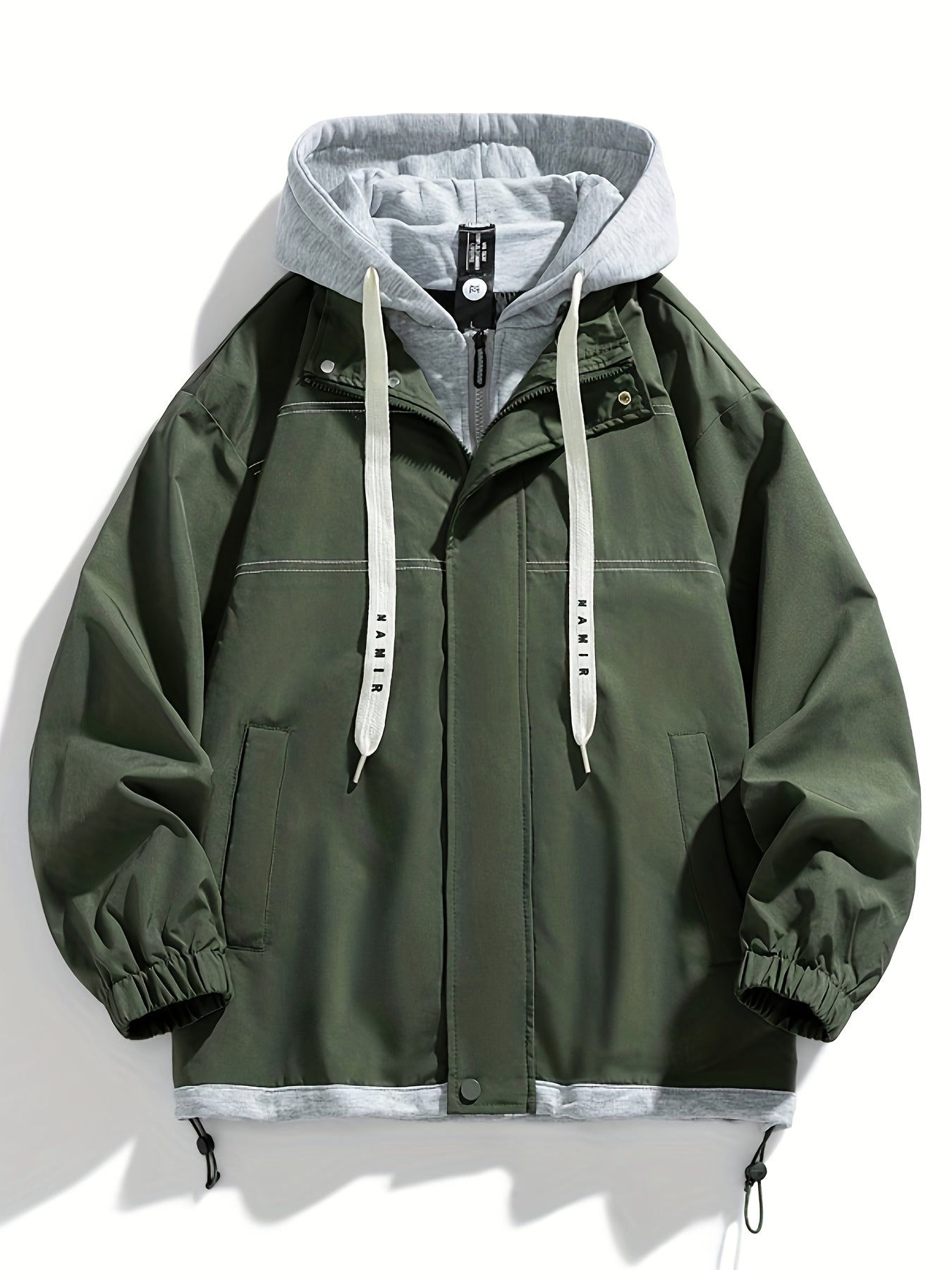 Color Block Hooded Jacket - Lightweight & Stylish