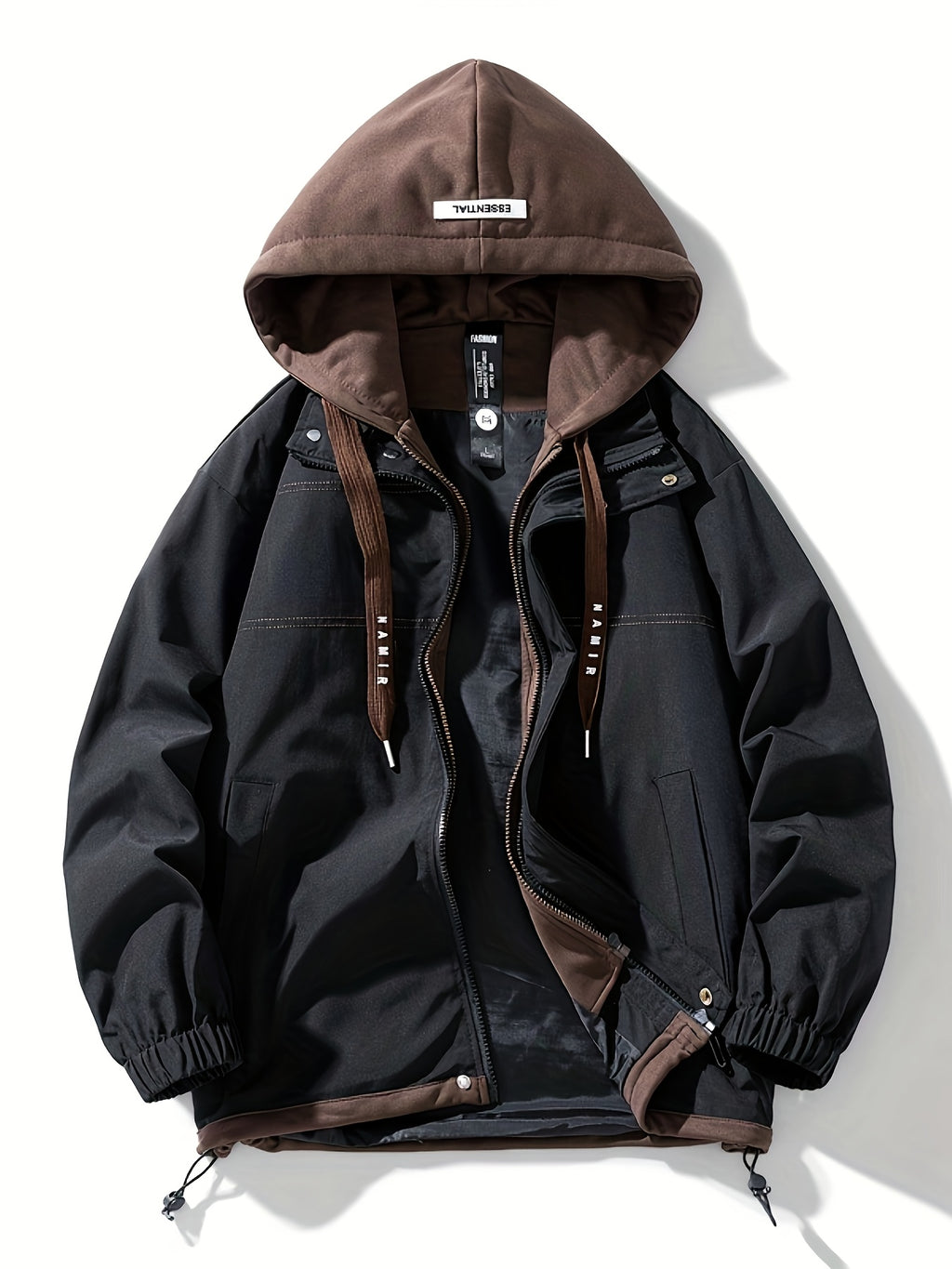 Color Block Hooded Jacket - Lightweight & Stylish