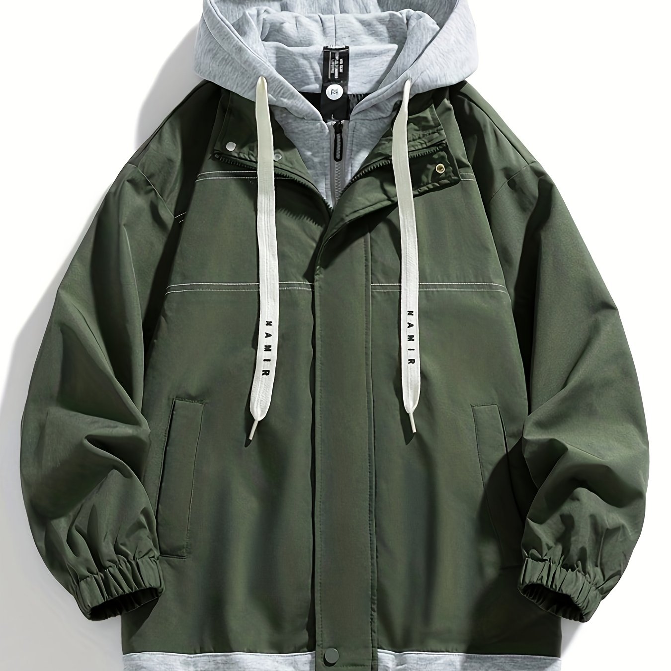 Color Block Hooded Jacket - Lightweight & Stylish