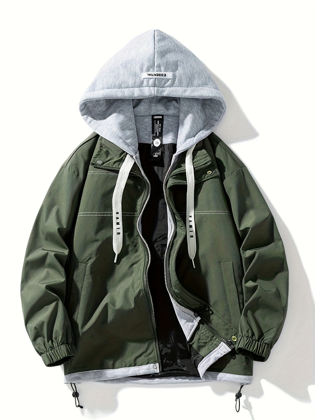Color Block Hooded Jacket - Lightweight & Stylish