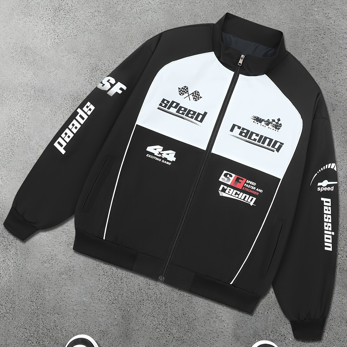 Men’s SF44 Racing Bomber Jacket – Urban & Sporty Vibe