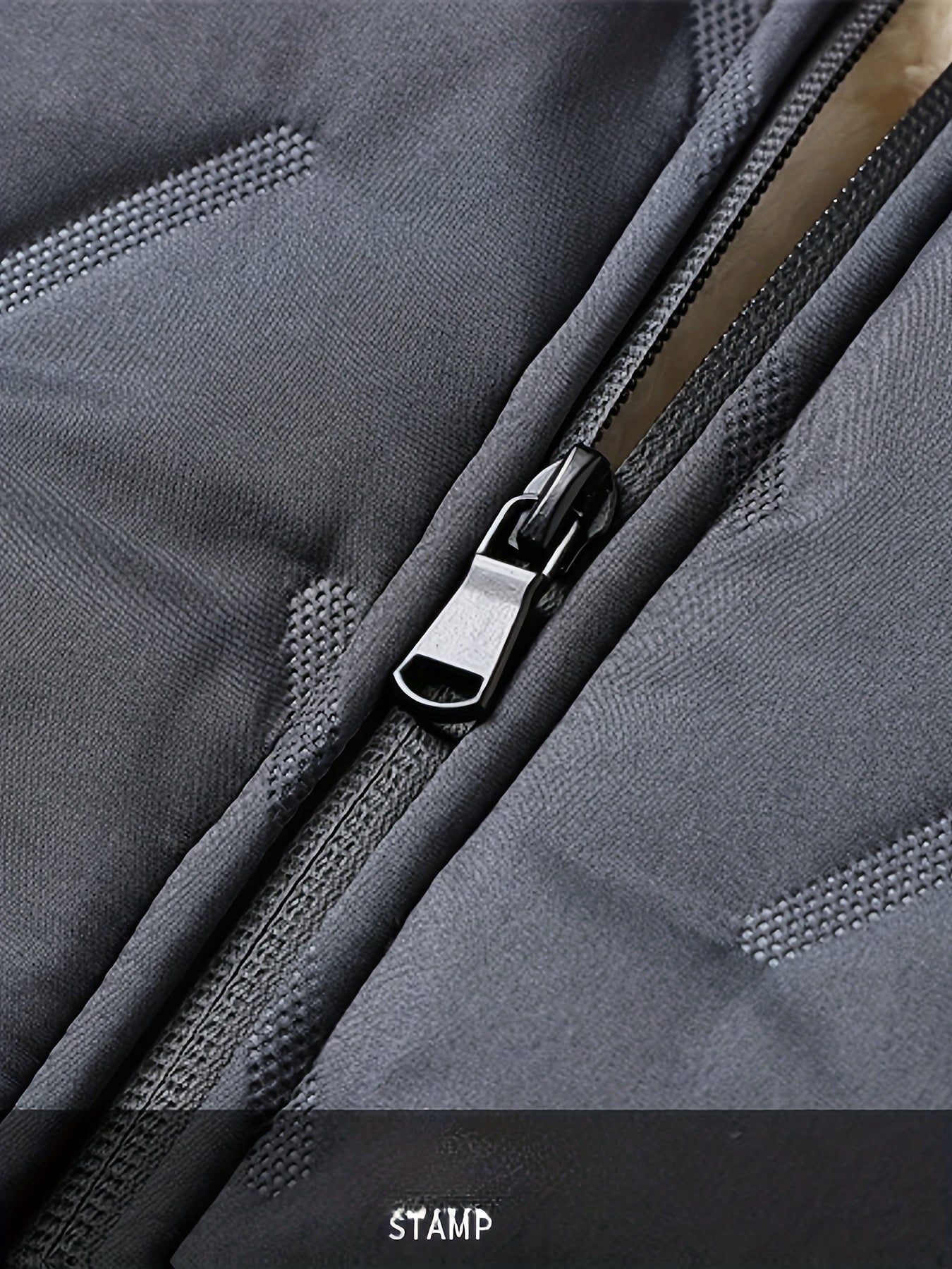Men’s Black Fleece Winter Jacket – Warm & Minimalist
