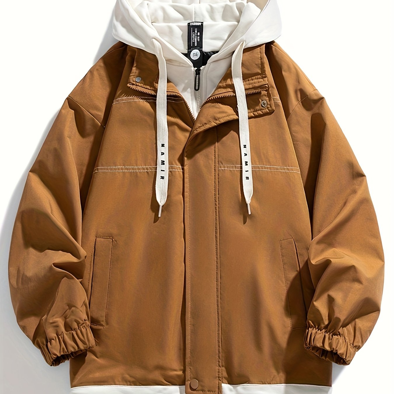 Color Block Hooded Jacket - Lightweight & Stylish