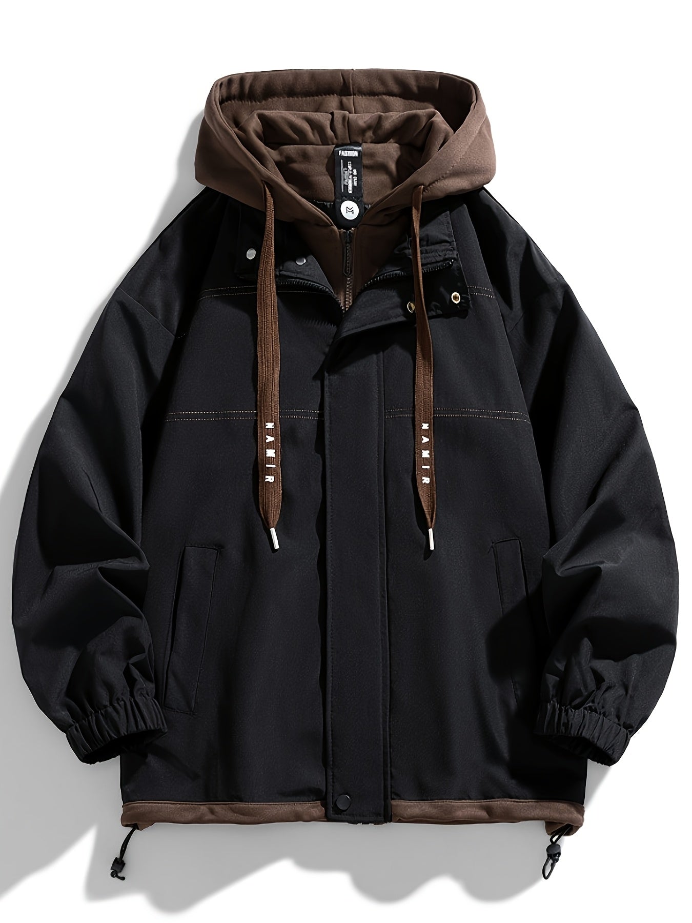 Color Block Hooded Jacket - Lightweight & Stylish