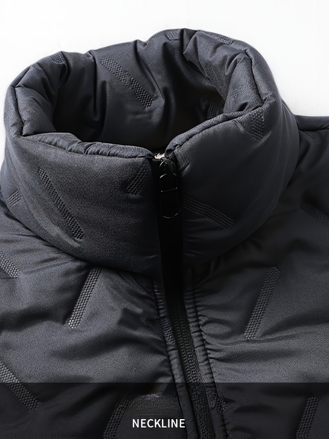Men’s Black Fleece Winter Jacket – Warm & Minimalist