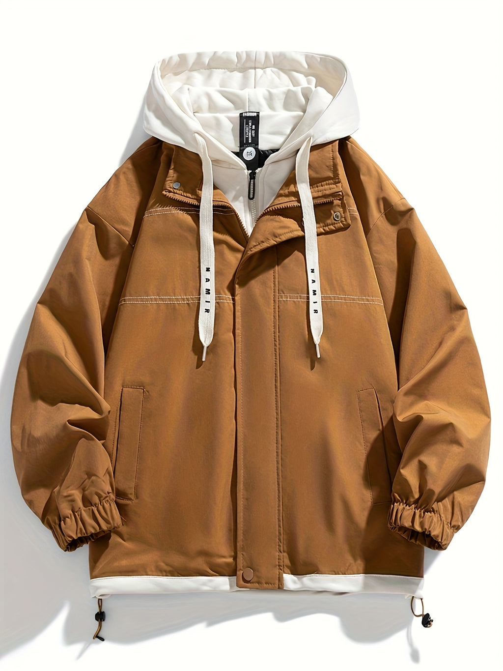 Color Block Hooded Jacket - Lightweight & Stylish